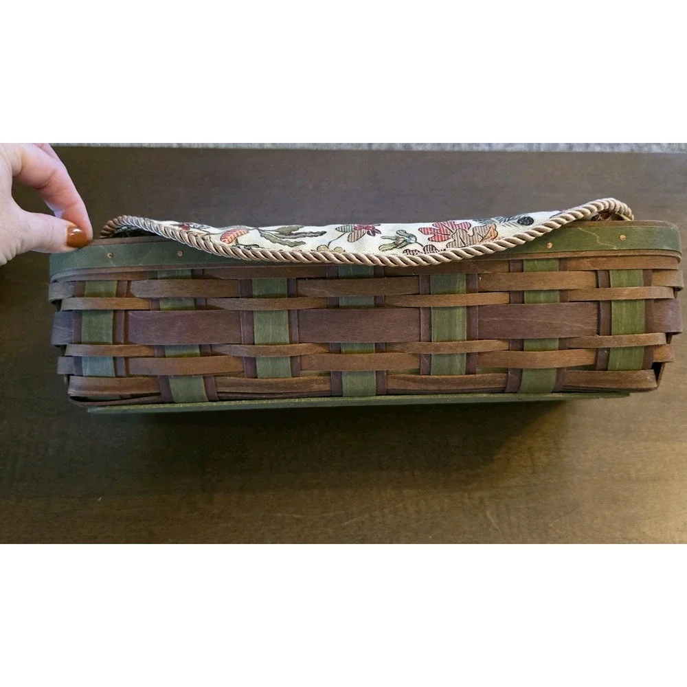 Longaberger 2008 Harvest Weave Bread Basket Combo Autumn Path  FALL